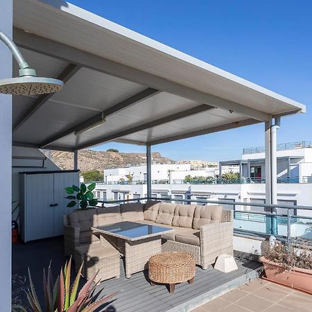 Apartamento Atico Pinar de Garrucha con vistas al mar-Gran Terraza Exterior foto