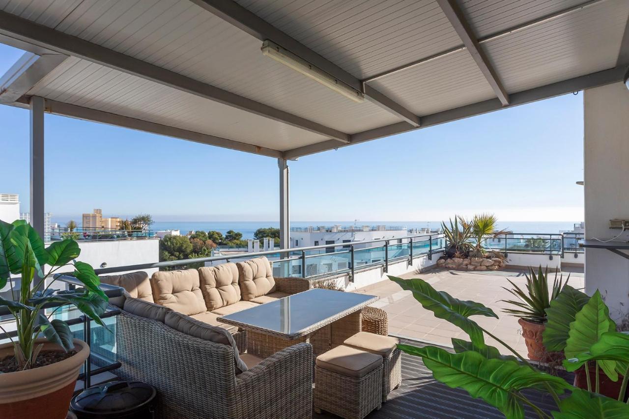 Apartamento Atico Pinar de Garrucha con vistas al mar-Gran Terraza Exterior foto