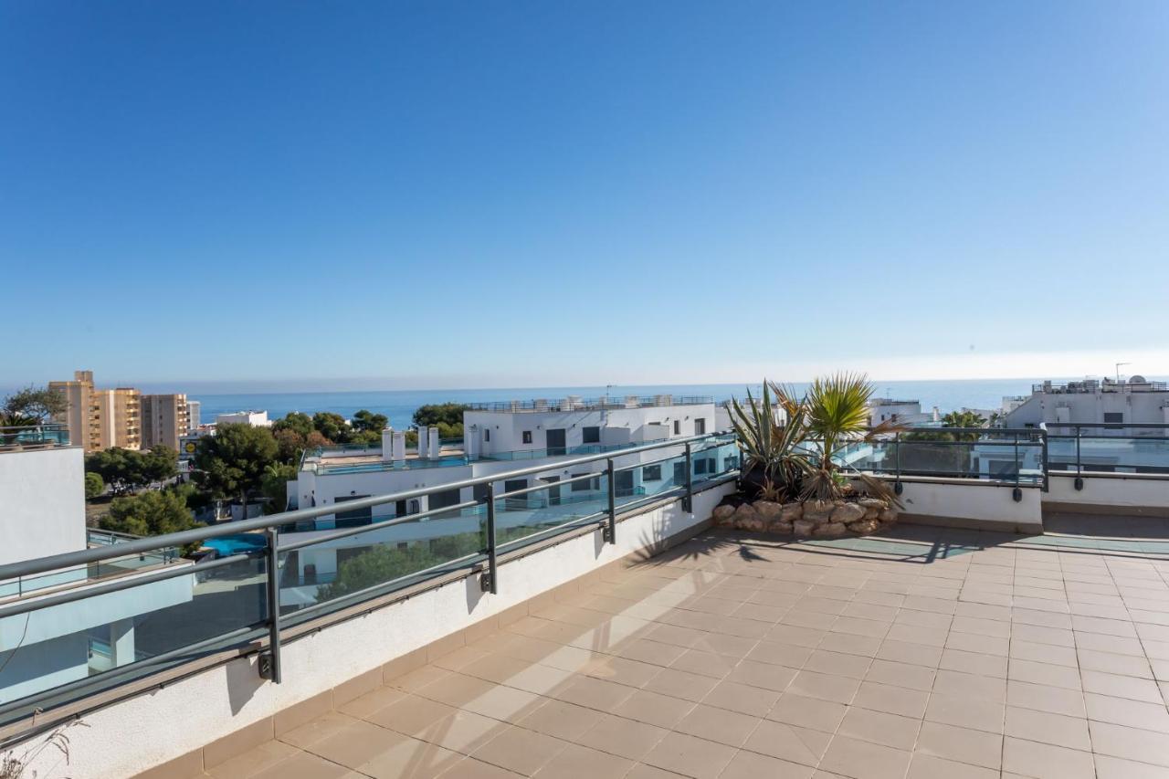 Apartamento Atico Pinar de Garrucha con vistas al mar-Gran Terraza Exterior foto