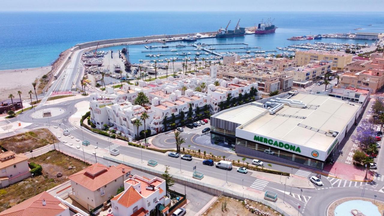 Apartamento Atico Pinar de Garrucha con vistas al mar-Gran Terraza Exterior foto