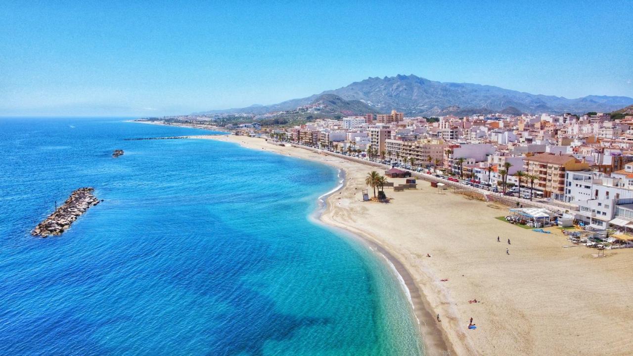 Apartamento Atico Pinar de Garrucha con vistas al mar-Gran Terraza Exterior foto